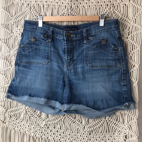 Rock & Republic Pants - Rock & Republic cut off denim shorts sz 14”